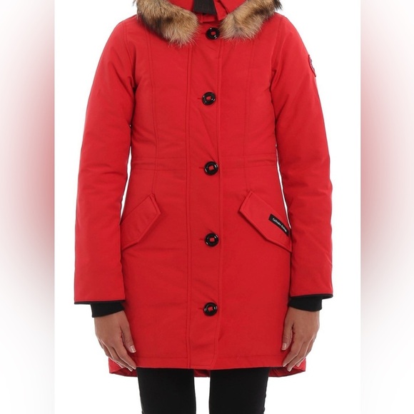 Canada Goose❤️Logo Hooded Down Coat - Picture 3 of 11